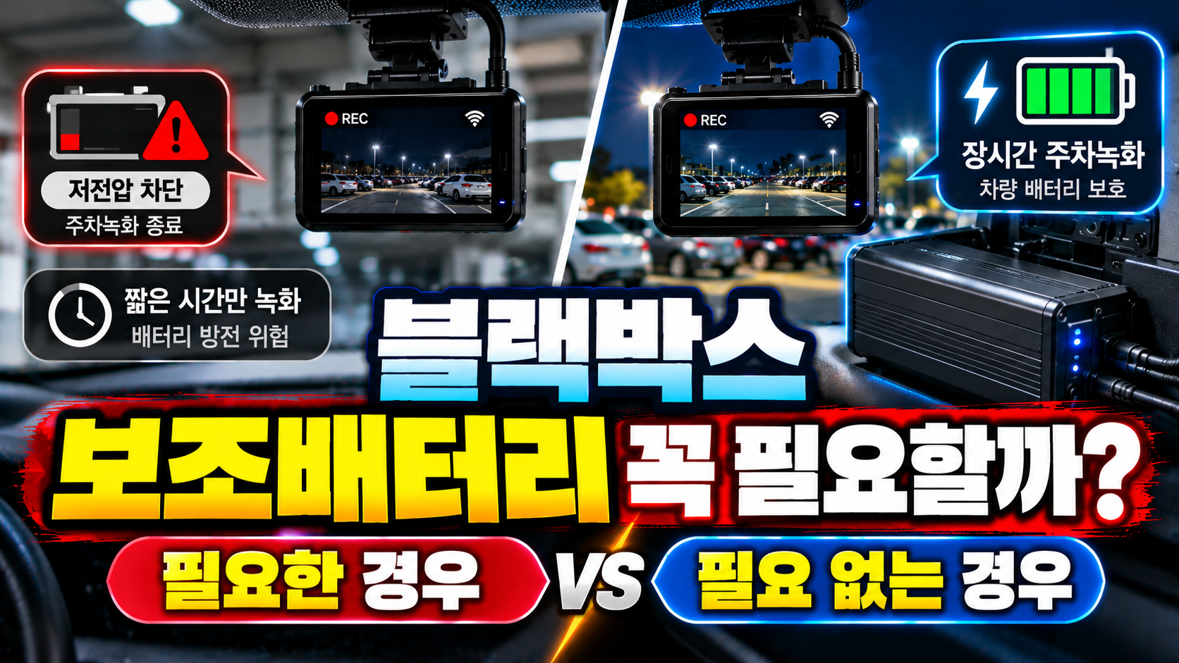 블랙박스 보조배터리, 꼭 필요할까_