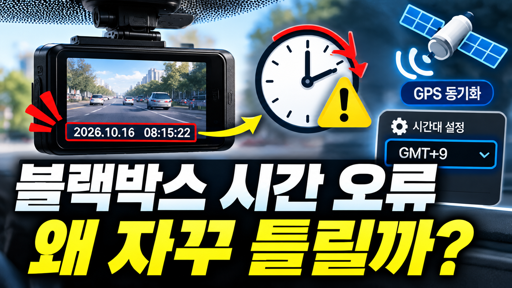 블랙박스 시간 오류, 왜 자꾸 틀릴까_
