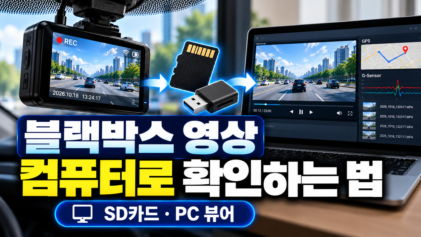 블랙박스 영상을 PC로 확인하는 법